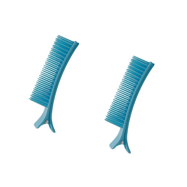 2 stk. Multifunktionelle Hårklips Salon Klipning Farvning Styling Hårklips Hårlagklips (Lille Størrelse Blå) Blå 10*2.5cm Blue 10*2.5cm