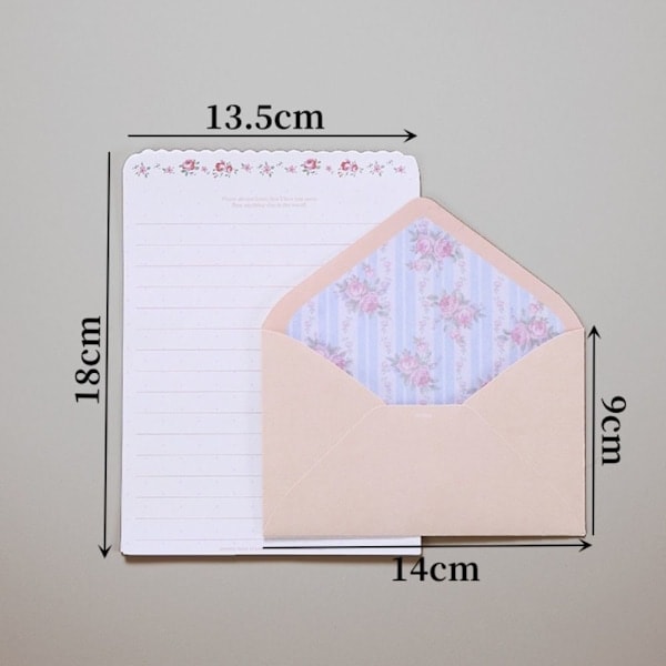 Brevpapper Kuvert Set Brev Brevpapper Set_ryy
