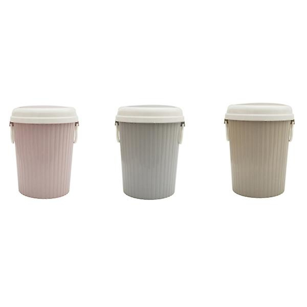 Kreativ Papperskorg Palstic Soptunna Avfallshållare För Hem Kökskontor (Khaki, Small)Grå28.5*21.5cm Grey 28.5*21.5cm
