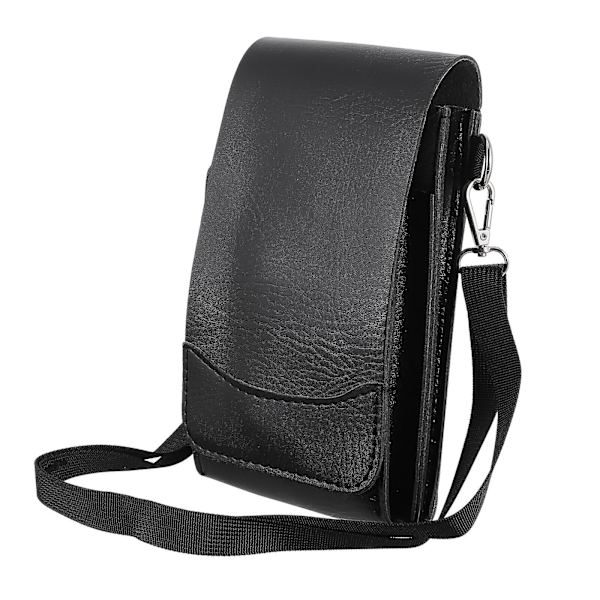 Værktøjstaske Hårpleje Værktøjstaske Læder Hårpleje Taske Frisørforsyninger Sort 23X13X6CM Black 23X13X6CM