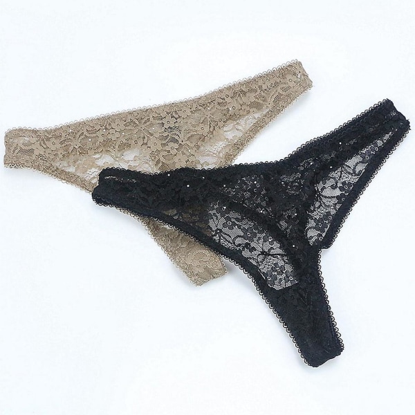 Kvinners Lingeri Stropp Sexy Blonder BH-sett Gjennomsiktig Lingeri Undertøy Truser 85c (Khaki)Kaki85C Kaki 85C