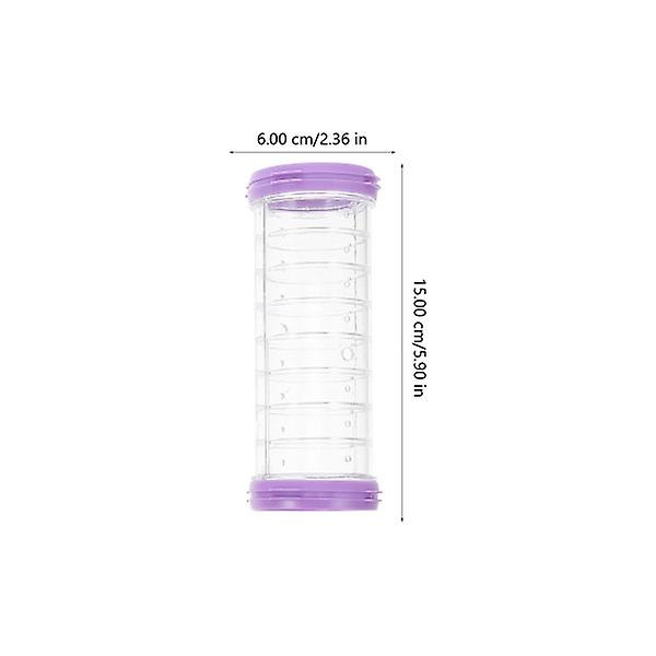 1 Set Hamster Maze Rör Råttbur Yttre Rör Rått Maze Tunnel DIY Bur Tunnel Hamster Tillbehör Lila 6X6X Purple 6X6X15CM