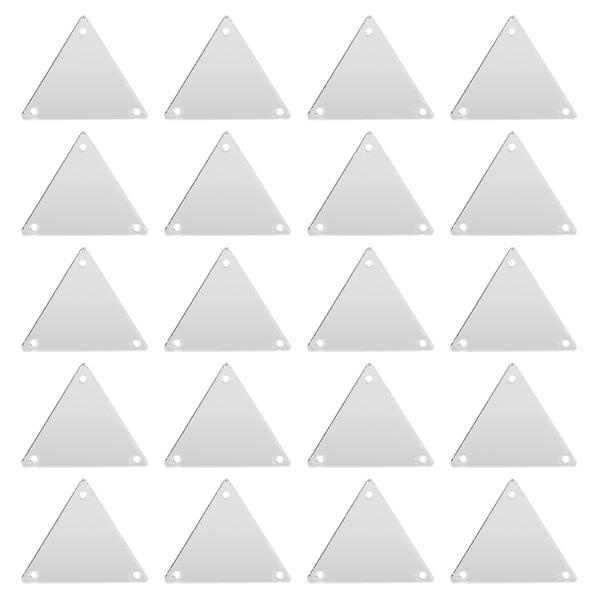 50 kpl Litteitä Koristeita Ommeltavia Peilipaloja Litteitä Löysiä Helmiä Vaatevarusteita Peilattuja Strassit Hopea 2,8X2,8cm Silver 2.8X2.8cm