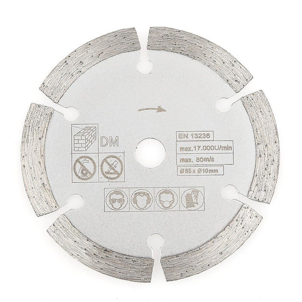 85mm X 10mm Diamantcirkelsåg för Rotationsbearbetning av Trä
