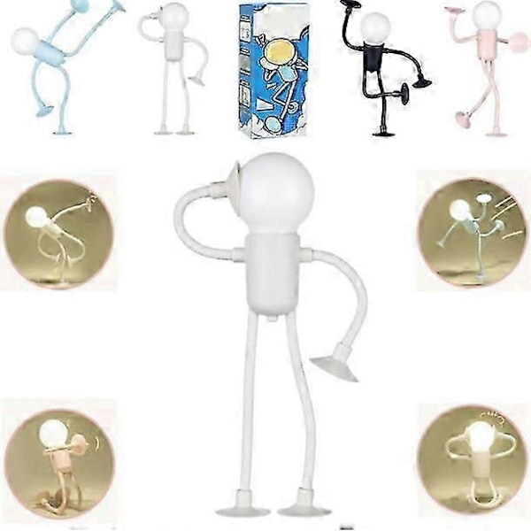Nattlampe Formendringsbar Morsom Lyspære Mann DIY Lamper 2025 Nyeste Søte colour mixture