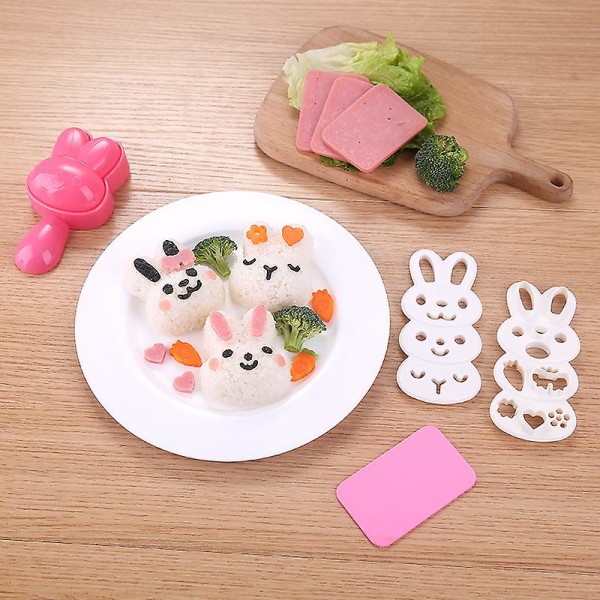 DIY Kaninform Matvaregodkjent Materiale Kreativ Form Sushi Risrull Bento Form Håndverk Risrullform
