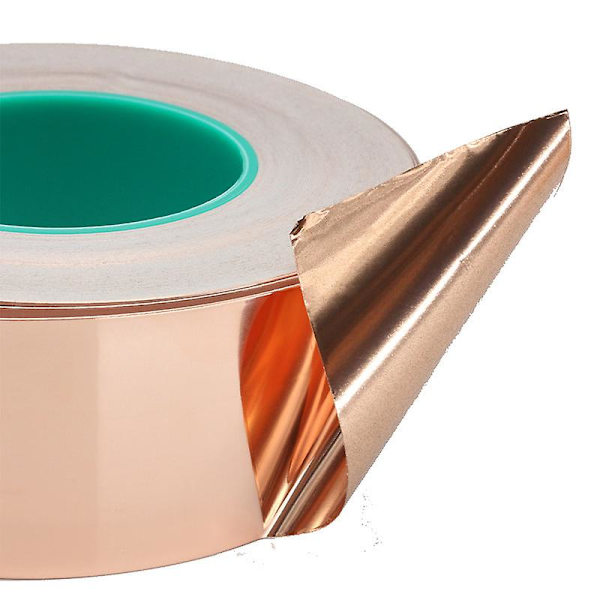 Kupariteippi 20m X 50mm, Kuparifolioteippi Suojateippi Itseliimautuva