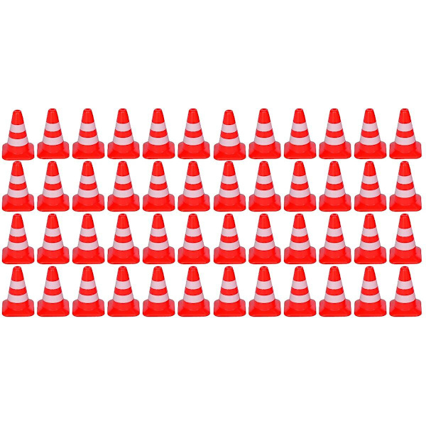 250 kpl Lapsia Varten Suunniteltuja Liikennekartioita, Päiväkotien Opetusvälineitä, Liikennemerkkileluja, 100 kpl 2,5 x 1 x 1 cm 100 pcs 2.5X1X1CM