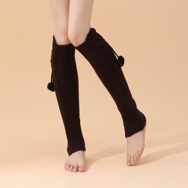Dame Sokker Løse Strikkede Sokker Beinstøtter Boble Leggings Strømper Gaver til Jul Beinstøtter