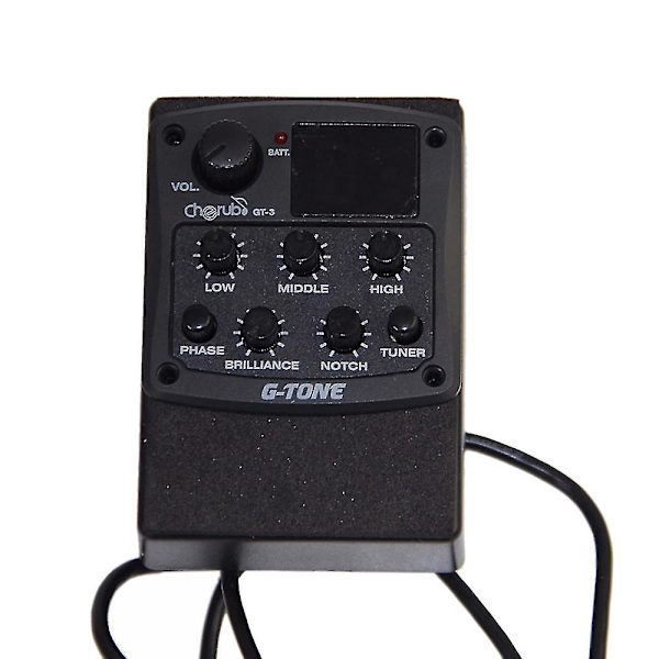 Gt-serie Akustisk Gitarrförförstärkare Gt-3 4-bands EQ Equalizer Med Piezo Keramisk Pickup
