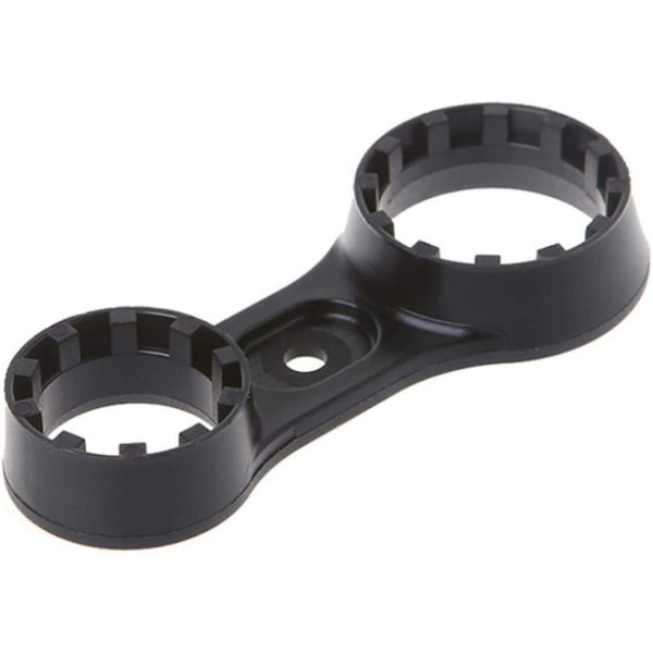 Cykelnøgle Forgaffel Mountainbike Reparationsværktøj, Dobbelthovedet Forgaffel Reparationsnøgle Cykelnøgle (1 stk, Sort)