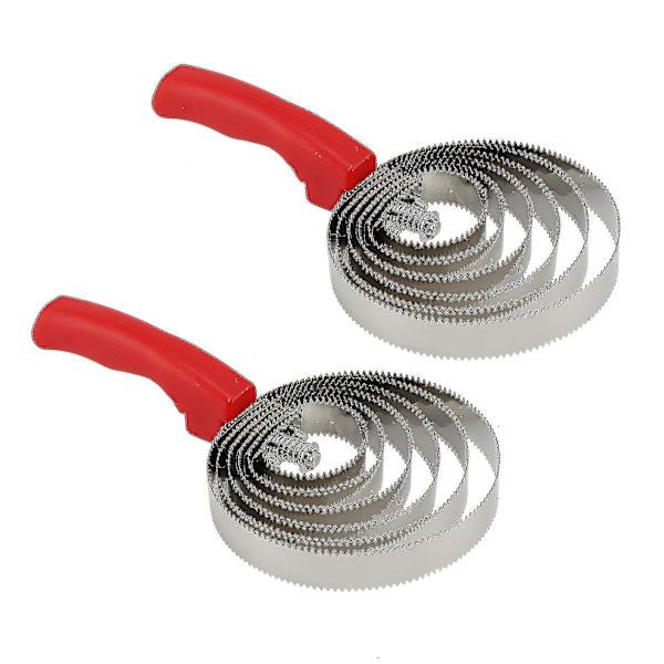 2-pack Vändbar Curryborste i Rostfritt Stål med Mjukt Grepp