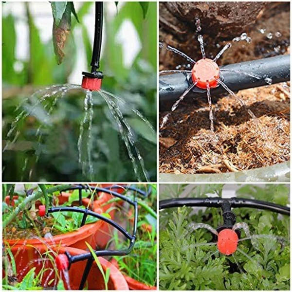 100 stk. Dryp-vanding Drypper, Have-Emitter Sprinkler Dyser, 360° Justerbar Automatisk Dryp Vanding til Planter