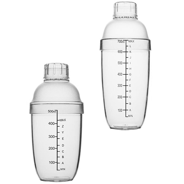 Tekanna Glas Frysbeständig Skakflaska Bartender Shaker Snögram Mugg Tenn Shaker Bartender Skakkopp Transparent Färg 22x5.5cm Transparent Color 22x5.5cm