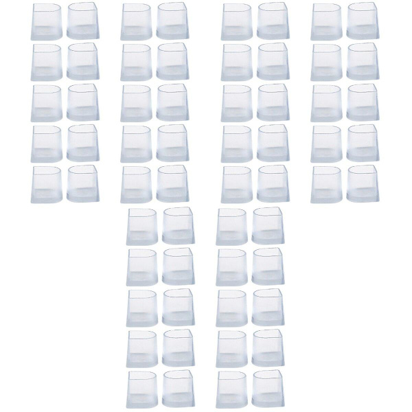 30 Par Praktiska Högklacksskydd Transparent Slitstark Latin Betty Danskoskyddsskydd 30 pairs M