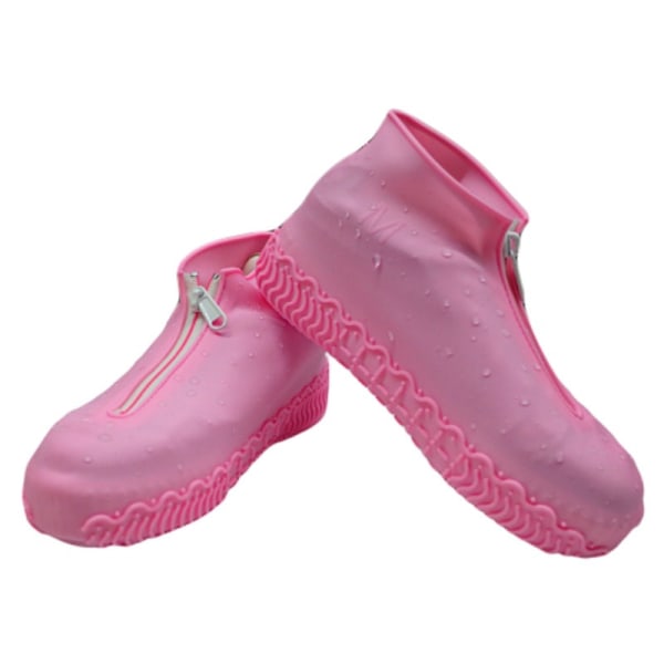 Pink vandtæt skoovertræk (M)