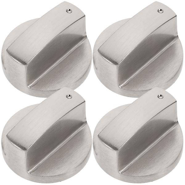 4 stk Kjøkken Gasskomfyr Kontrollbryter Knapper Enkle Gasskomfyr Rotasjonsbrytere 3.9X3.9cm 3.9X3.9cm