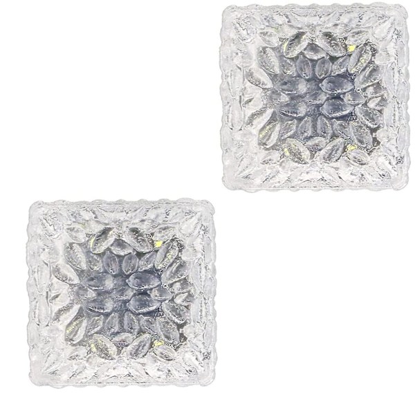 2 Styk 4 LED Solcelle Gulv Udendørs Lampe Issten Lys, Kold Hvidt Lys Til/Fra Lysknap Solcelle Lampe Vandafvisende Gulv Spotlight Lys Til Udendørs