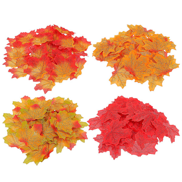 200 kpl Teko Lehdet Syksy Lehdet Käsityö Vaahteran Lehdet Teko Syksy Lehdet Kiitospäivä Syksy Koriste Sekalaiset Värit 8X6.5CM Assorted Color 8X6.5CM
