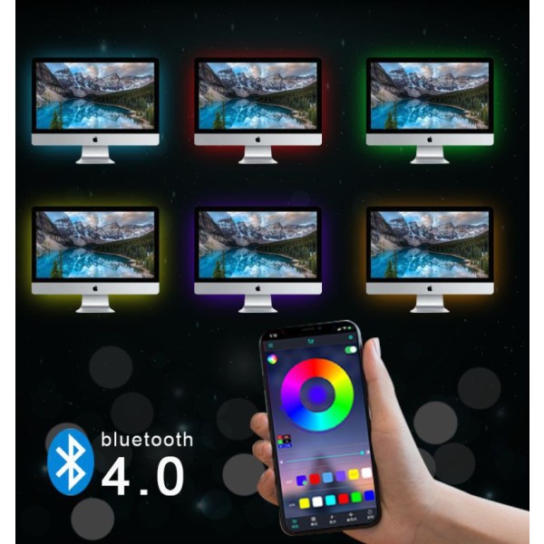 LED Båndlampe TV Baggrundslys Smart WiFi LED Lysbånd 10m RGB Multifarvet LED Lysbånd App Kontrol Lysbånd, Hjem Ki