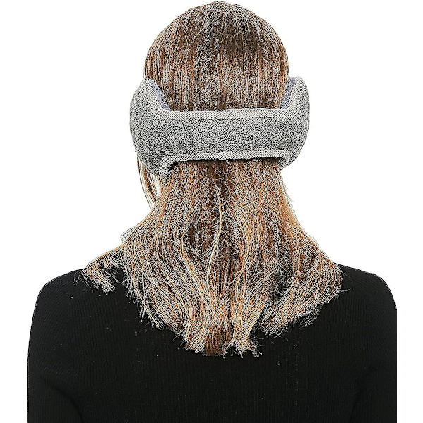 Ørevarmere Vinter Kvinner, Dame Vinter Ørevarmere Unisex Varme Strikket Ørevarmere Foldbar Ørevarmer For Kvinner Twist Grå Twist grey
