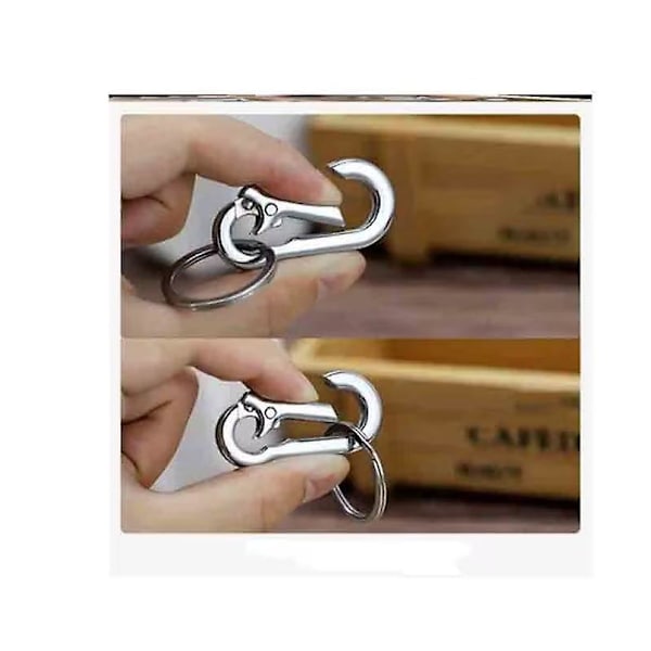 Nøglering, Metal Nøglering Karabiner Klips Nøglering Nøgleringe Til Håndværk Hummer Spænder Drejelige Klips Nøglering Til Mænd (10 stk)