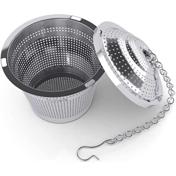 Teinfuser i rustfrit stål af fødevarekvalitet, Premium kvalitet, Perfekt si/filter til løs te, løs te. (5 cm)