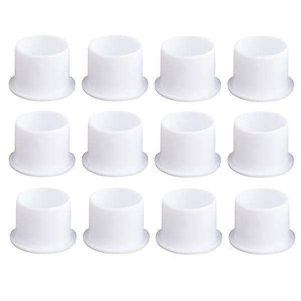1000 st Bläckkopp Färgkopp Pigmentbehållare med Bas Plast Bläckkopp Tillbehörssatser Storlek S(vit)Vit1.2X1cm White 1.2X1cm