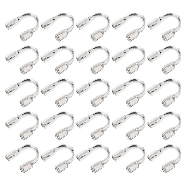 200 stk Trådbeskytter Smykkefund Wire Guardians Smykkefremstilling Messing Wire Guardian Wire Guard Loop Wire Loops USilverM Silver M