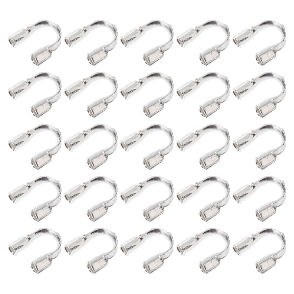 200 stk Trådvern Smykkefunn Wire Guardians Smykkeproduksjon Messing Wire Guardian Wire Guard Loop Wire Loops USilverM Silver M