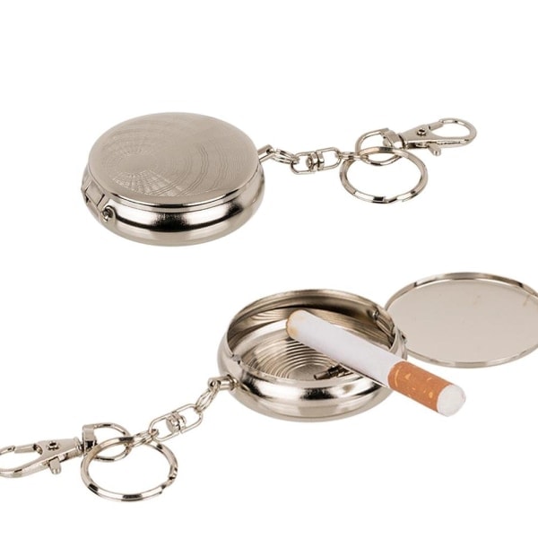2-pack - Askkopp / Askfat med Nyckelring Silver