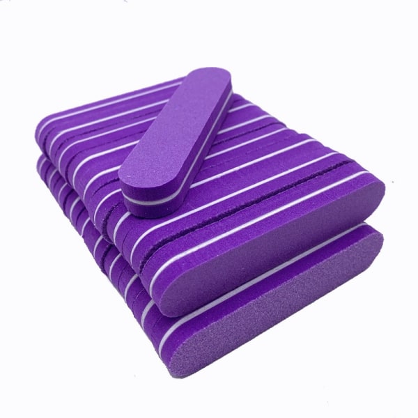 Kynsiviila- ja kynsipuskurimanikyyri - violetti - 10 kpl - vesipestävä Eva-9 * 1,9 * 1,2 cm