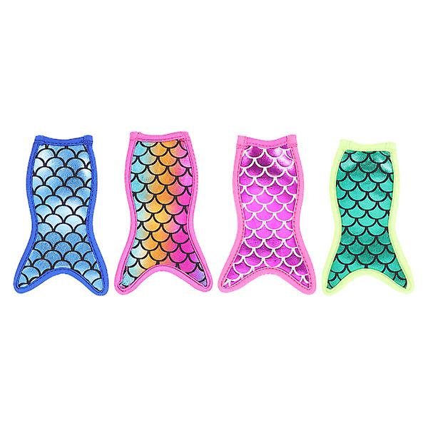 4 kpl Lasten Jalkateline Popsicle-tikku Pussit Jäähihat Popsicle-pidikkeet Jääbaaripidin Popsicles-pussit Mixed color 15.5X9.5X0.5CM