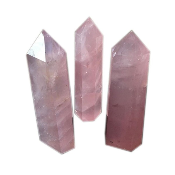 3 Naturlig pulverkrystal sekskantet standardsøjle krystal groft poleret pulverkrystal Single-poi