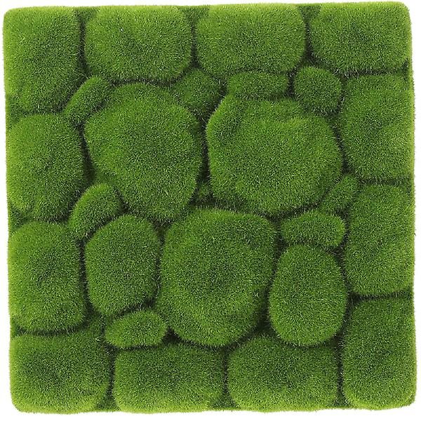 Konstgräsmatta i Mossliknande Faux Moss Väggdekor DIY Väggmosspynt Simulerad Konstgjord Mosspynt Grön 50X50X5CM Green 50X50X5CM