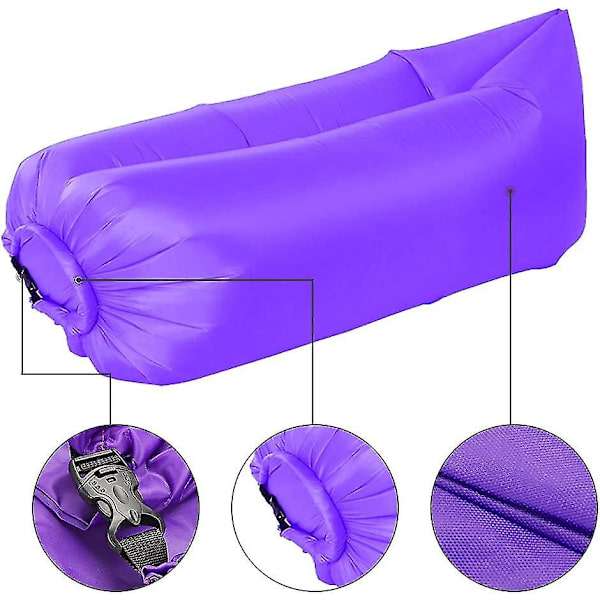 Oppustelig Sofa, Vandafvisende Oppustelig Lounge, Luft Sofa Bærbar, Luft Sofa Luft Sofa, Airlounger Foldbar Slidstærk, Oppustelig Sofa Til Udendørs