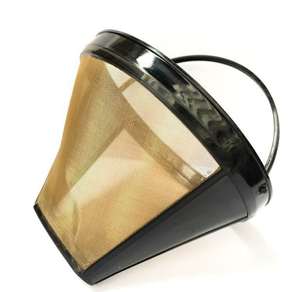 Guldtonat Kaffefilter, Kon, Rostfritt Stål Kaffefilter Handbryggt Kaffekanna Filterpappersfritt Filter Droppkaffefilter Tratt