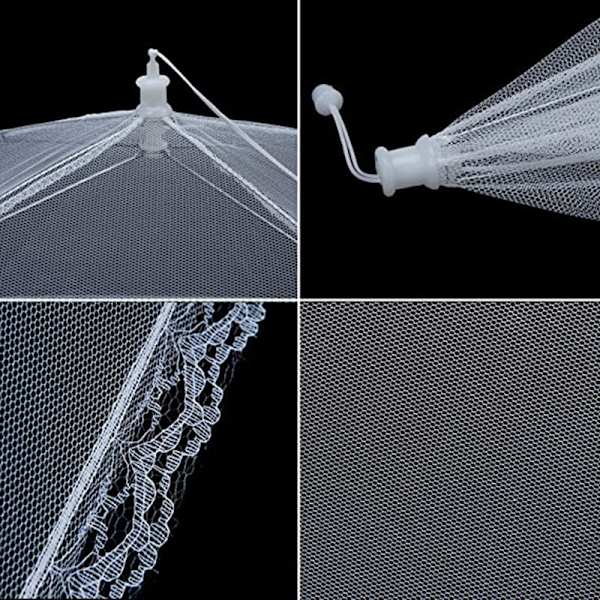 Taitettava Ruokakate Breathable Mesh Ruokakate Sisä- ja Ulkokäyttöön (14 Tuumaa)