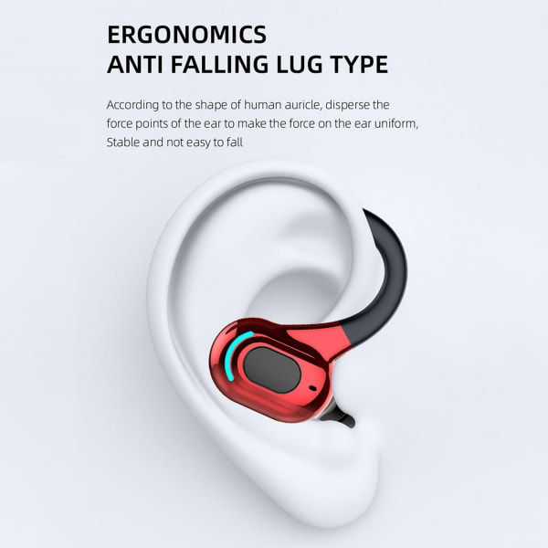 Enkelsidiga hörlurar med öronkrokar, Bluetooth-headset för körning