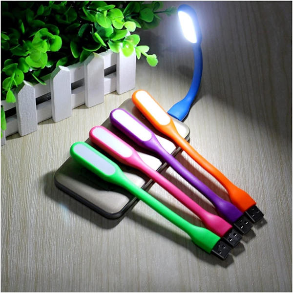 Flexibel Mini USB LED-lampa Bärbar Nattlampa Kompatibel med Powerbank, Laptop, Notebook, Läsning, (10 st, Färg slumpmässig)