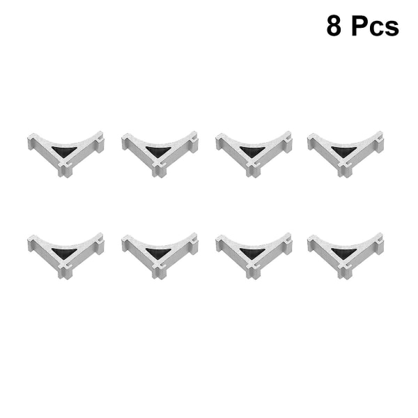 8 kpl Pakastinkaappihyllyjen Kiinnikkeet Jääkaapin Tukikoukkuja Jääkaapin Hyllyjen Tukea Pakastinkaapin Kiinnikkeet (alumiini Koko 2.7X2.2cm