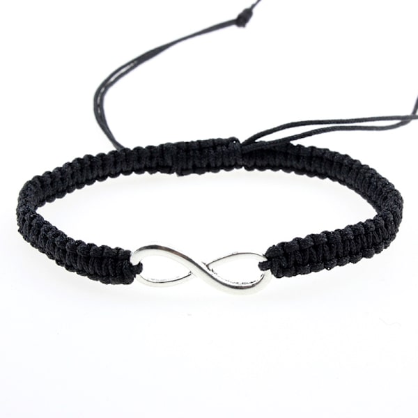 Initialarmband Teenager Flickas Bästa Vän Födelsedagspresent Examen Justerbart Vävt Armband Hjärta Länk systrar