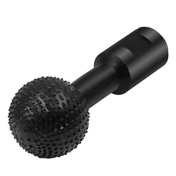 14 mm:n pallomainen puuuraveistotyökalu, pallomainen pyörivä jäyste, pallomainen teräksinen pyörivä viila porahiomakoneille, kiillotettu ja kaiverrettu, musta, 2 osaa