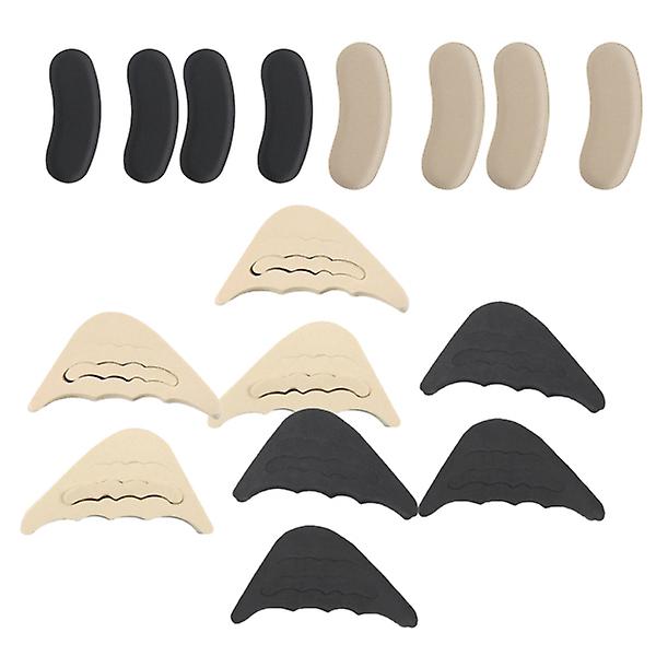 4 Pairs Shoe Stickers Heel Cushion Pad Shoe Heel Pads Shoe Heel Insoles With 4 Pairs Tiptoe Cushion