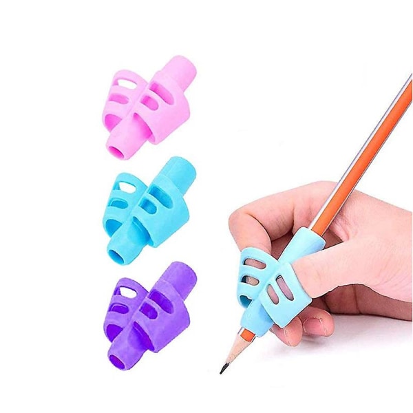 3-paknings blyantgrep, korrigerende skrivehjelp for håndskriftbehov Førskolebarn og voksne