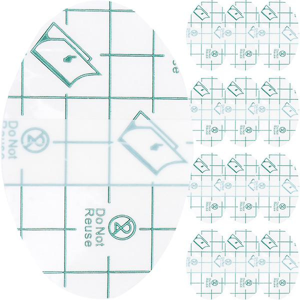 Indlægssåler til Højhæle Hælpastaer Usynlige Forfodspuder Høj Hæl Forfodspude Fodplejepude Transpare Transparent 6.8x4.4cm