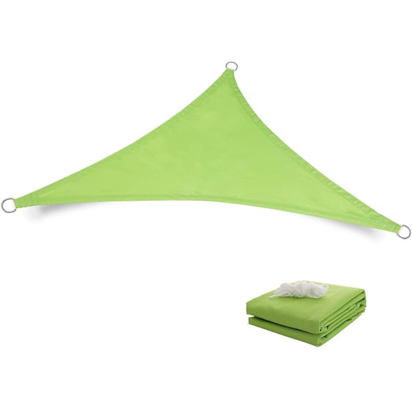 Vattentät Solsegel UV-Blocker Solskydd Patio Likbent Triangel Stickad Block Tyg Pergola Carport Markis Grön 3X3X3 Green 3X3X3