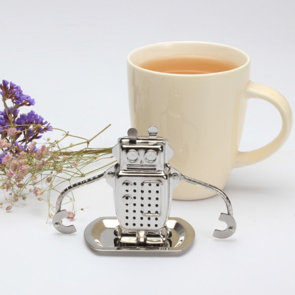 Robot Figur Te-Si, Rustfrit Stål Te-Blad Infuser Bold Si, Filter Diffuser