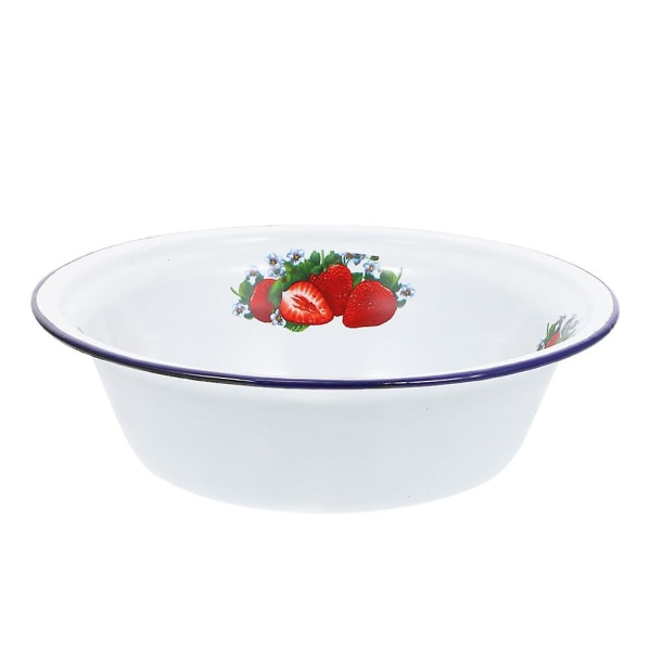 Metallisk Serveringsfat Brødbolle Emalskål Koreanske Boller Kjøkken Oppvaskkum Assorterte Farger 23X23X6.5CM Assorted Color 23X23X6.5CM