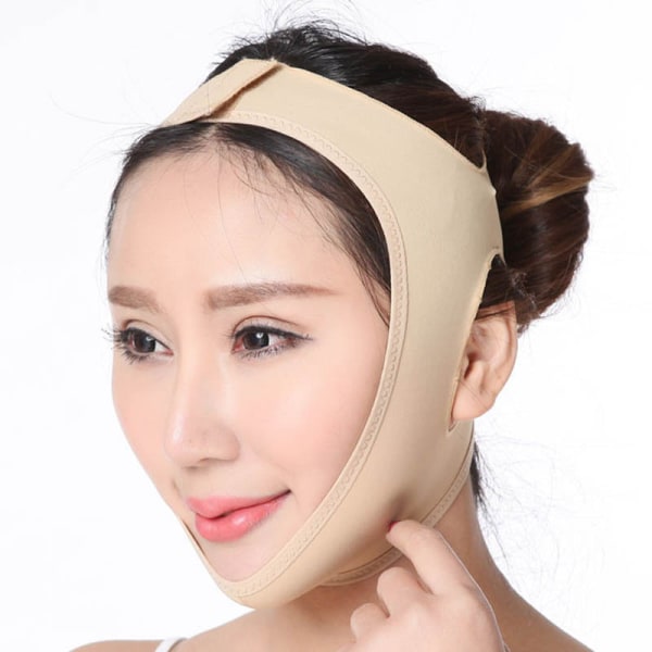 Full Face Style Anti-Wrinkle Facial Slimming Cheek Mask, Tunn V Face Line